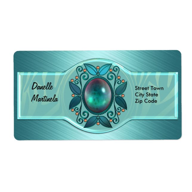 Etiqueta Nome Pessoal Elegante Etiquetas Etiquetas (Frente)