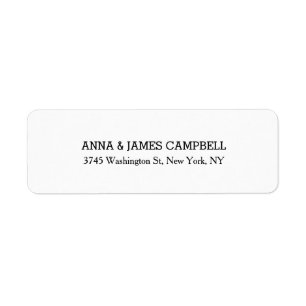 Etiqueta Nome Único da Família do Creative Clean White Na m