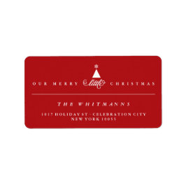 Etiqueta Nossa Feliz, Primeiro Natal, Bela Morada de Bebê