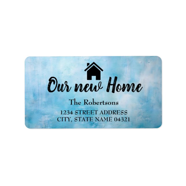 Etiqueta Nossa nova casa (Frente)