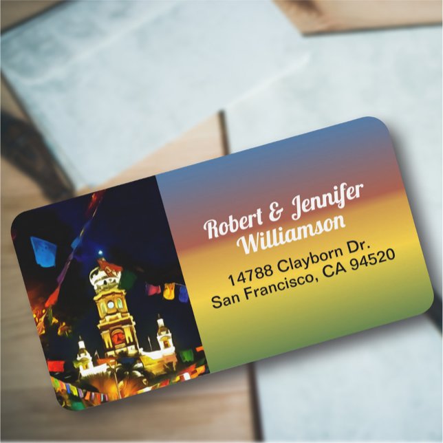 Etiqueta Nossa Senhora de Guadalupe Igreja 190130 Endereço (Criador carregado)