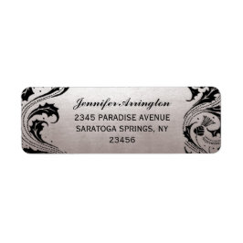 Etiqueta Nouveau Dream Wedes - Prata e Preto