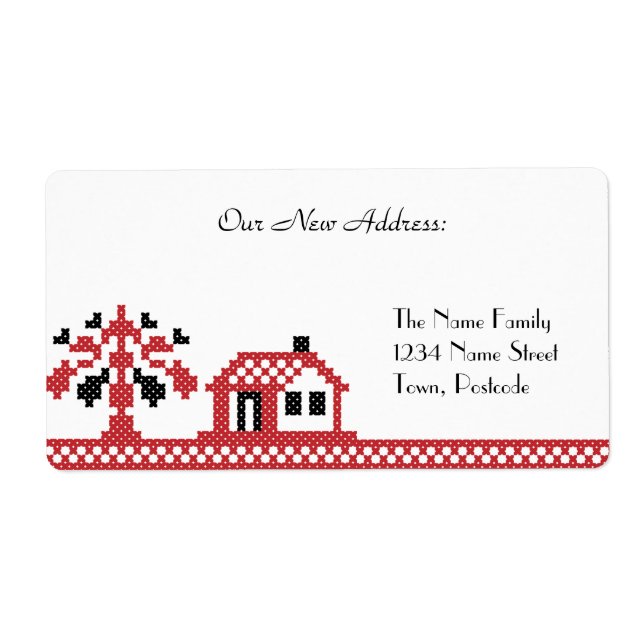 Etiqueta Nova casa (Frente)