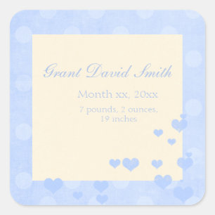 Etiqueta nova do anúncio do bebé