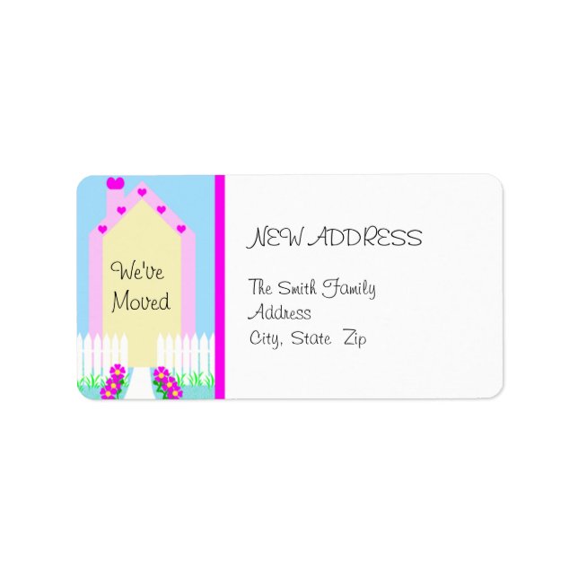 Etiqueta Nova Mudança de Endereço Casa Justa (Frente)