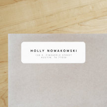 Novo Clássico Minimalista Moderno Chic Endereço de