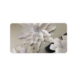 Etiqueta Novo Endereço de Petals Silver