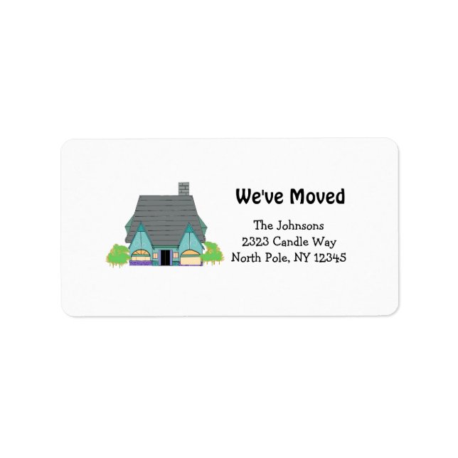 Etiqueta Novo Endereço Residencial (Frente)