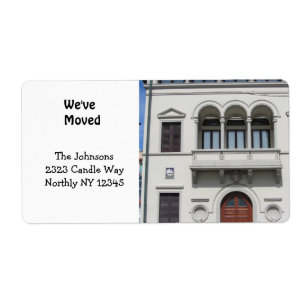 Etiqueta Novo endereço residencial