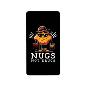 Etiqueta Nugs Crises Não Drogas