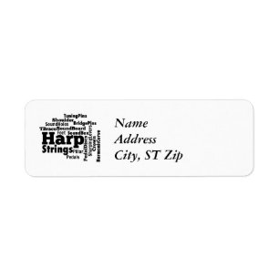 Etiqueta Nuvem de Palavras Harp