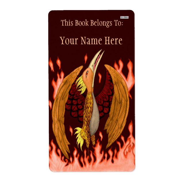 Etiqueta O Bookplate de Phoenix (Frente)