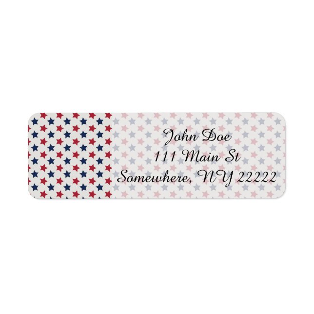 Etiqueta O branco vermelho e o azul (Frente)