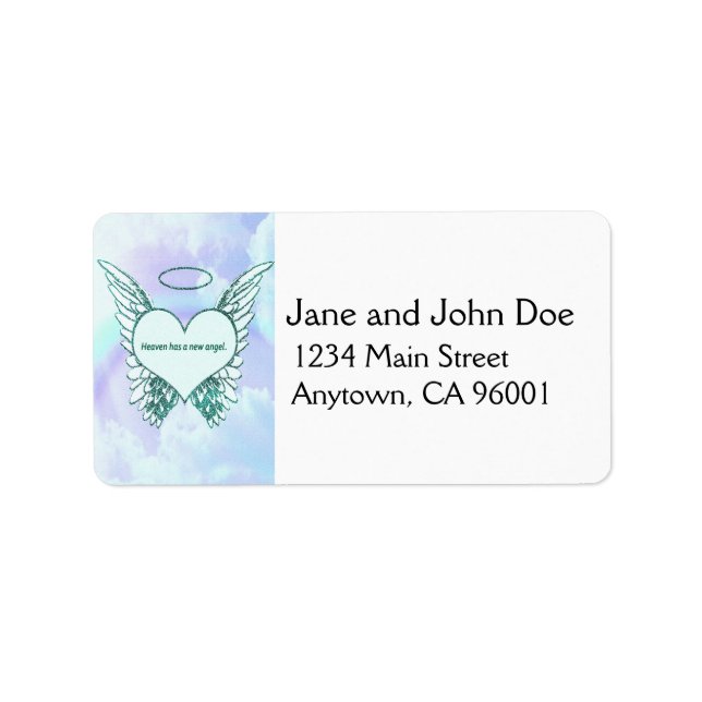 Etiqueta O céu tem um novo anjo (Frente)