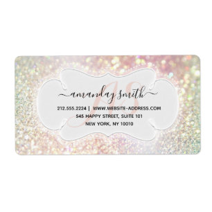 Etiqueta O Glitter de Bridal da RSVP de Casamento Personali