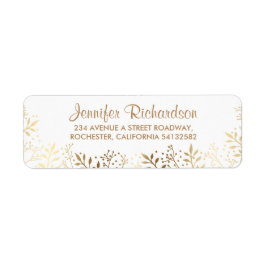 Etiqueta o ouro do hálito do bebê e o casamento branco