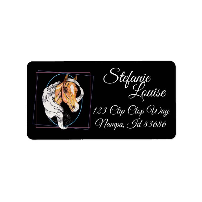 Etiqueta O Palomino (preto) (Frente)