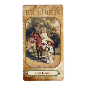 Etiqueta O pônei caçoa placas de livro