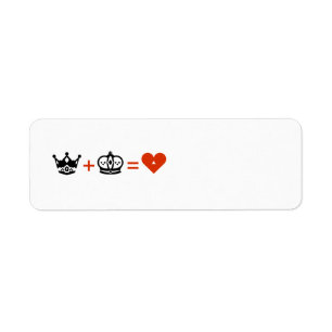 Etiqueta o rei mais a rainha iguala o amor