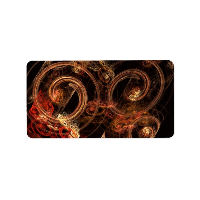 Etiqueta O som da Abstrato de música (Frente)