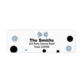 Etiqueta O Sr. Oneince Return Address Labels Boy Blue