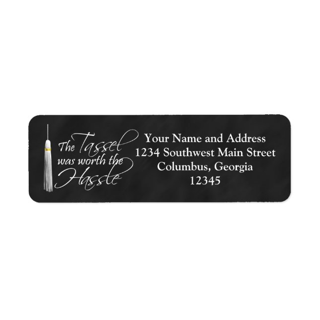 Etiqueta O Tassel valeu a pena a briga (Frente)