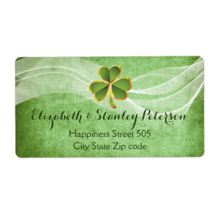 Etiqueta O trevo irlandês e o véu branco esverdeiam o