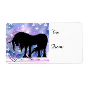 Etiqueta O Unicórnio Preto Místico (Deixem-No Neve)