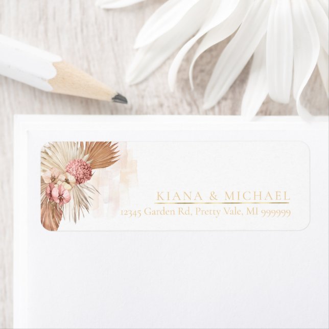 Etiqueta Oásis Boho Floral Casamento ID959 (Insitu)