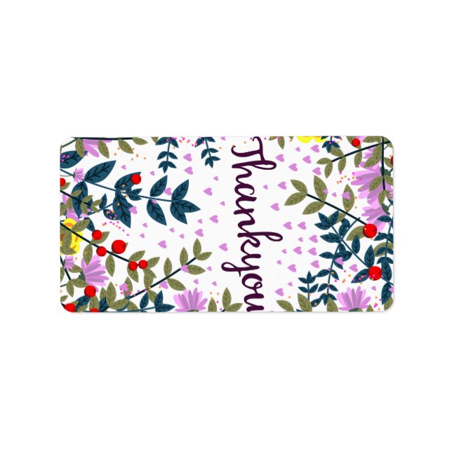 Etiqueta Obrigado (Frente)