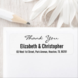 Etiqueta Obrigado feito sob encomenda do casamento você