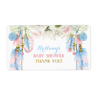 Etiqueta Obrigado ideal do presente da garrafa de água do