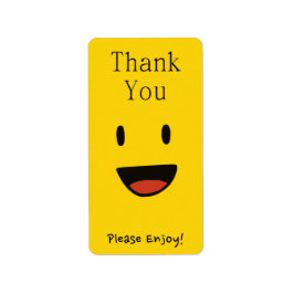 Etiqueta Obrigado Pelo Seu Pedido De Selagem Feliz De Embal