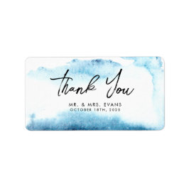 Etiqueta Obrigado Sticker por um casamento moderno.
