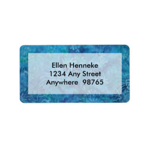 Etiqueta Ocean Floor Batik