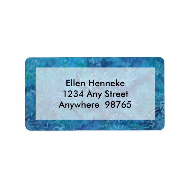 Etiqueta Oceano Floor Batik (Frente)