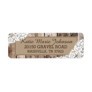 Etiqueta ocidental rústica da madeira e do