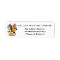 Octoberfest Brats e Beer Fall Party Retro