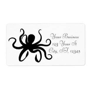Etiqueta Octopus Silhouette Thunder_Cove