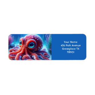 Etiqueta Octopus Vermelho do Mar Cinto Fantasy