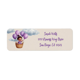 Etiqueta Oh Baby Shower Purple