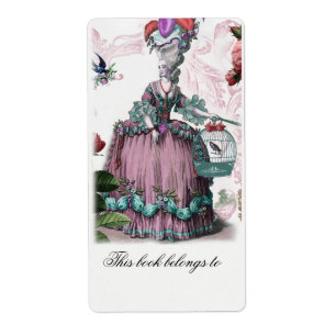 Etiqueta oiseaux auxiliar da gaiola do la (a gaiola de