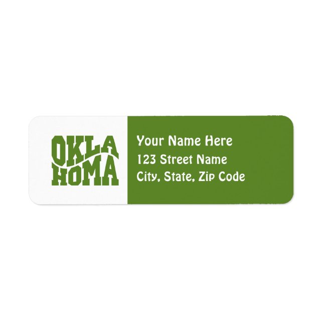 Etiqueta Oklahoma (Frente)