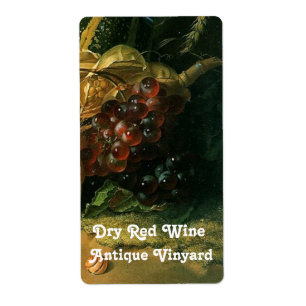 ETIQUETA OLD GRAPE VINEYARD HARVEST AND RED GRAPES