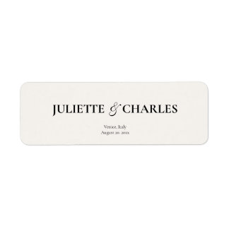 Etiqueta Old Money Black & White | Wedding Label