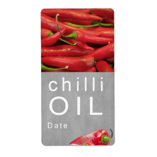 Etiqueta Óleo de Chili