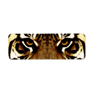 Etiqueta Olhos de um tigre