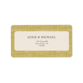 Etiqueta Olive Green Boho 