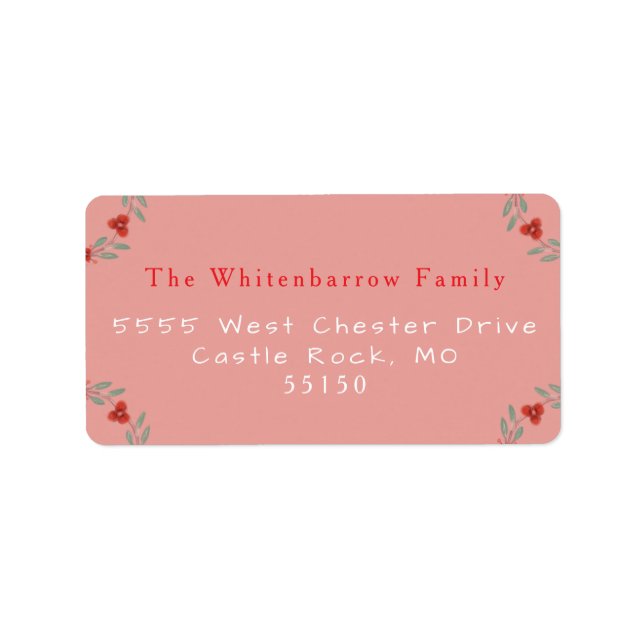 Etiqueta 'Om For The Holidays' Yoga and Wreath (Frente)