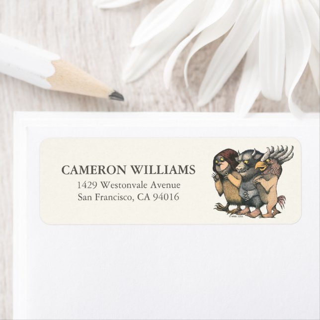 Etiqueta Onde estão as coisas selvagens | Criaturas (Insitu)